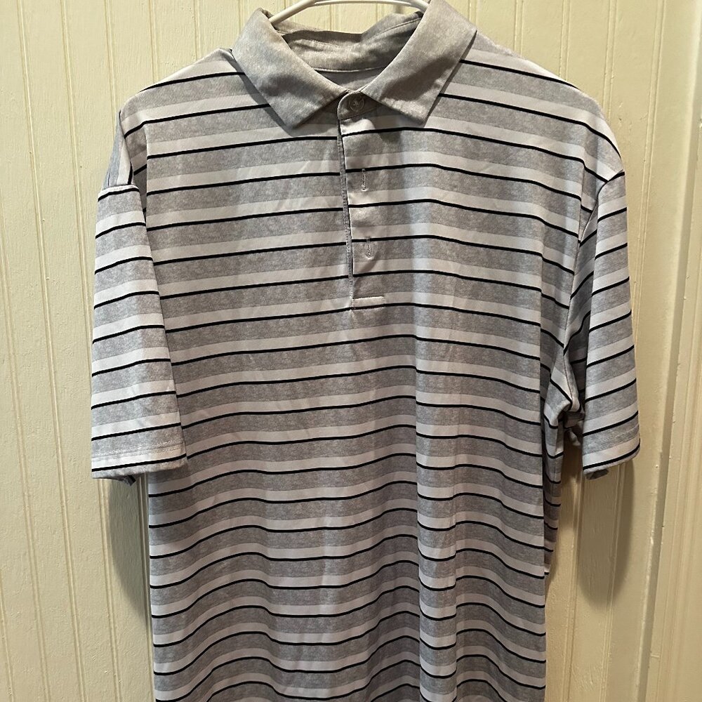 Striped Golf Polo Shirt